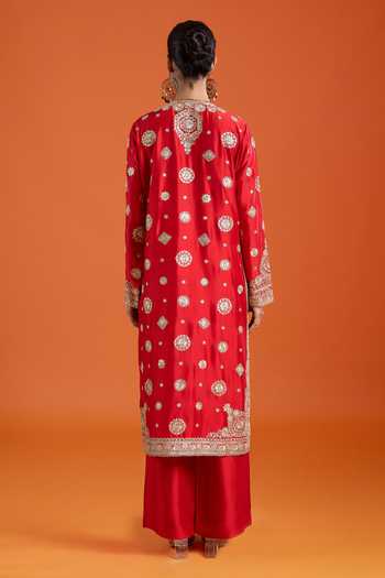 Anamika Khanna Embroidered Kurta Pant Set 