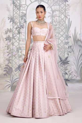 Shyam Narayan Prasad Zardozi Embroidered Lehenga Set 