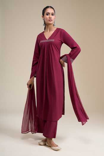 Khwaab By Sanjana Lakhani Pleated Front Kurta Set 