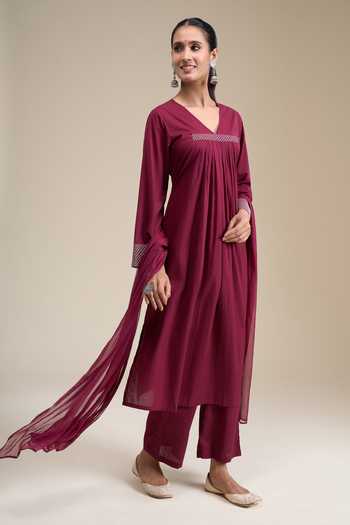 Khwaab By Sanjana Lakhani Pleated Front Kurta Set 