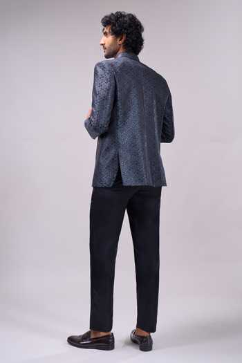 Arihant Rai Sinha Black Bandhgala Jacket & Pant Set 
