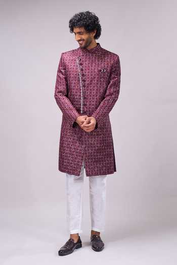 Arihant Rai Sinha Overlap Sherwani Set 