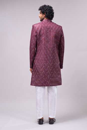 Arihant Rai Sinha Overlap Sherwani Set 