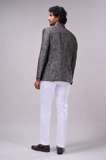 Arihant Rai Sinha Jacquard Bandhgala 