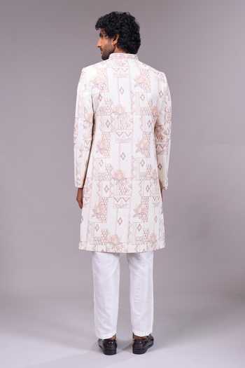 Arihant Rai Sinha Cream Sherwani & Pant Set 