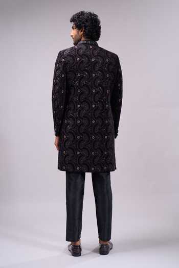 Arihant Rai Sinha Embroidered Sherwani Jacket & Pant Set 