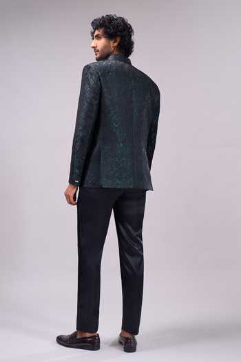 Arihant Rai Sinha Jacquard Bandhgala & Pant Set 