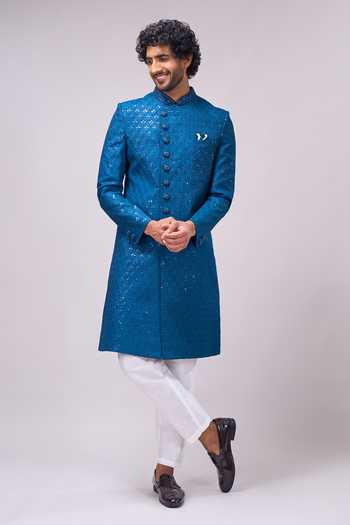 Arihant Rai Sinha Sequin Work Sherwani & Pant Set 