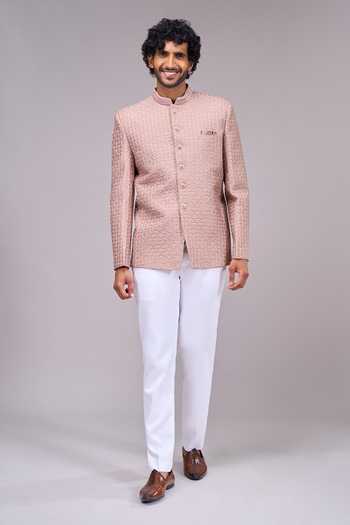 Arihant Rai Sinha Textured Bandhgala 