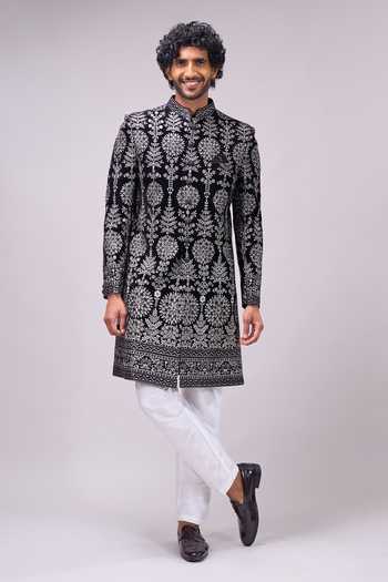 Arihant Rai Sinha Embroidered Sherwani & Pant Set 