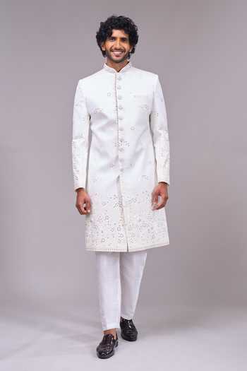 Arihant Rai Sinha Embroidered Sherwani & Pant Set 