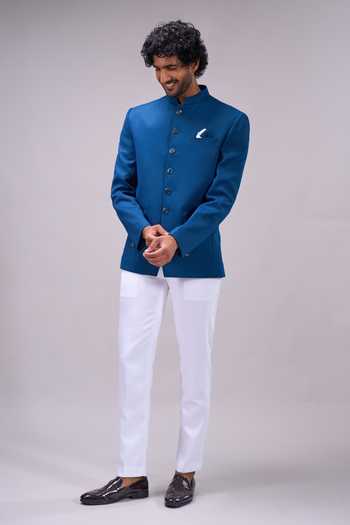 Arihant Rai Sinha Woven Bandhgala Set 