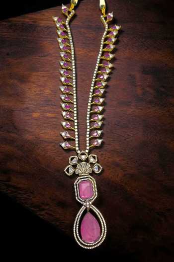 Amaara Jewels Rohani Drop Embellished Long Necklace 