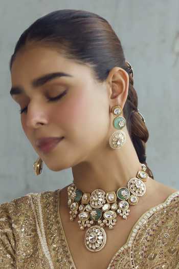 Amaara Jewels Mintara Royale Necklace & Earrings Set 