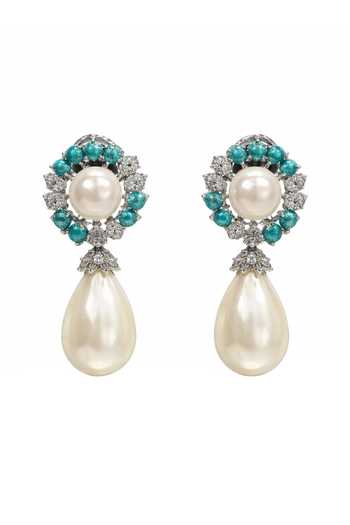 Chaotiq By Arti Feroza Pearl Drop Earrings 