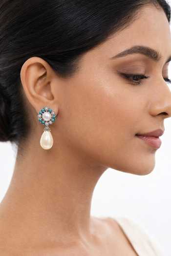 Chaotiq By Arti Feroza Pearl Drop Earrings 
