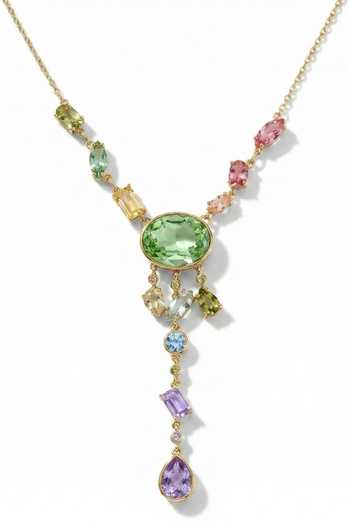 Buy_ESME_Multi Color Calyra Fall Pendant Necklace _Online_at_Aza_Fashions