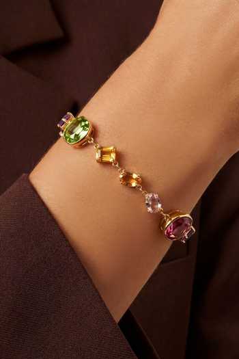 ESME_Multi Color Prismatique Tennis Embellished Bracelet _Online_at_Aza_Fashions