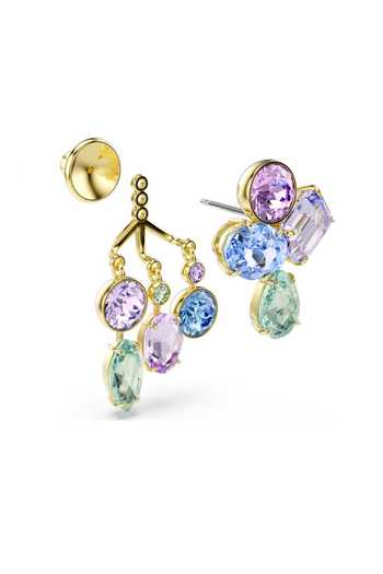 ESME_Blue Chromatic Mosaic Detachable Earrings _Online_at_Aza_Fashions