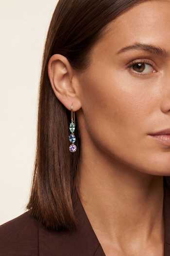 ESME_Multi Color Celestia Embellished Drop Earrings _Online_at_Aza_Fashions