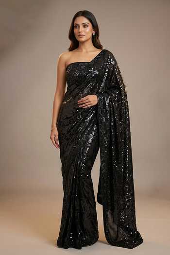 Two Sisters By Gyans Sequin Embellished Saree With Blouse 
