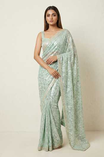 Two Sisters By Gyans Sequin Embellished Saree With Blouse 