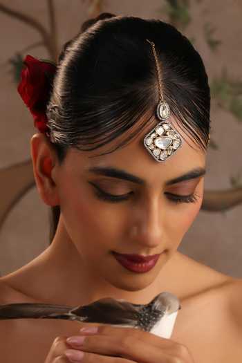 Swabhimann Gold Polki Maang Tikka 