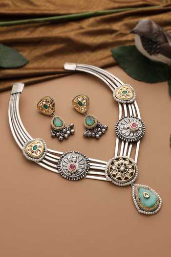 Swabhimann Polki Hasli Necklace Set 