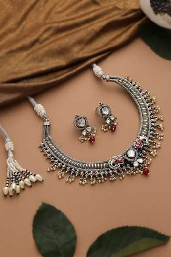 Swabhimann Polki Hasli Necklace Set 