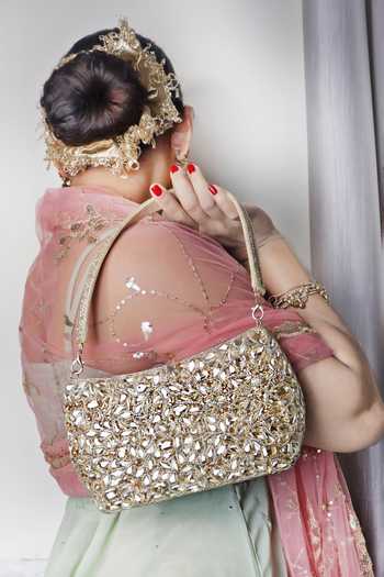 Soho Boho Studio By Aarti Thakur Gold Hand Embroidered Silk Online at Aza Fashions Soho Boho Studio By Aarti Thakur_Gold Hand Embroidered Silk _Online_at_Aza_Fashions