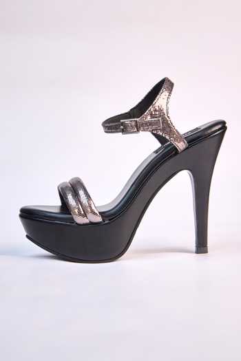 Miraki_Black Metallic Strap Heels _Online_at_Aza_Fashions