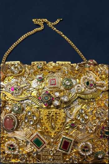 Shop Amaara Jewels Gold Amaara Khazana Antique Bag Online at Aza Fashions Shop_Amaara Jewels_Gold Amaara Khazana Antique Bag _Online_at_Aza_Fashions