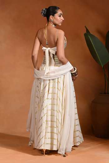 Rishi and Vibhuti Zar Embroidered Lehenga Set 