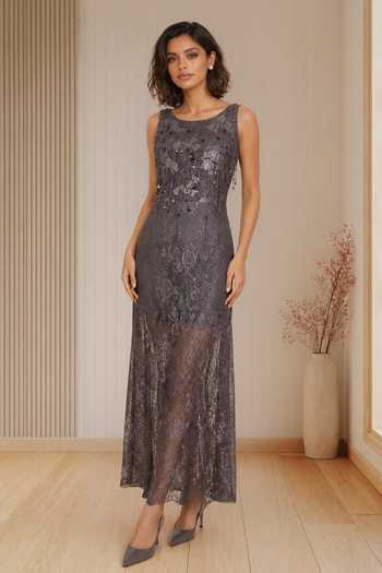 Babita Malkani Delara Sequin Embellished Dress 