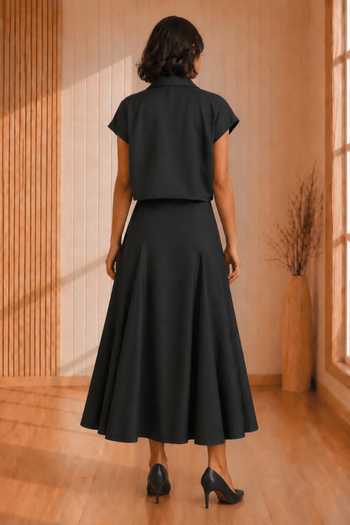 Babita Malkani The Camille Threadwork Top & Skirt Set 