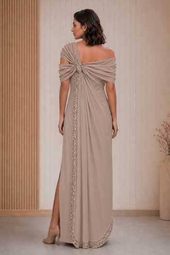 Babita Malkani Celine Bead & Sequin Work Dress 