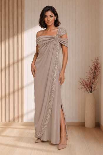 Babita Malkani Celine Bead & Sequin Work Dress 