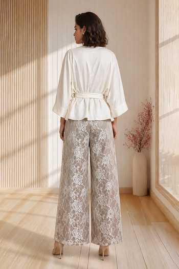 Babita Malkani Liora Tie Up Top & Pant Set 