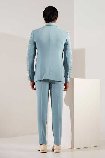 ZOOP MEN Tonal Embroidered Suit Set 