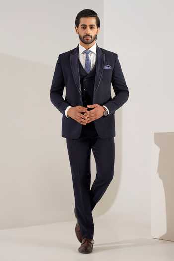 ZOOP MEN Structured Tuxedo Suit Set 