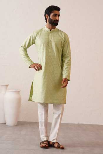 ZOOP MEN Benarasi Cotton Silk Kurta & Pant Set 