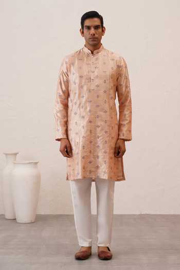 ZOOP MEN Benarasi Silk Cotton Kurta Set 