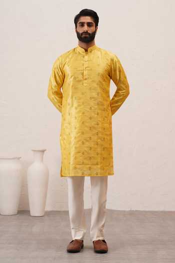 ZOOP MEN Benarasi Silk Cotton Kurta & Pant Set 