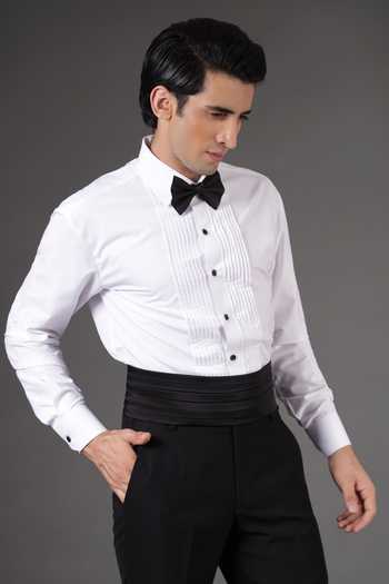 ZOOP MEN Black Jacquard, Cotton Placed Floral Embroidered Tuxedo Set Online at Aza Fashions ZOOP MEN_Black Jacquard, Cotton Placed Floral Embroidered Tuxedo Set _Online_at_Aza_Fashions