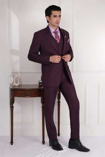 ZOOP MEN Structured Suit Jacket & Trouser Set 