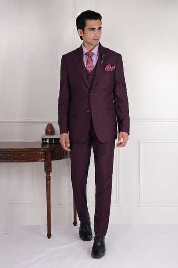 ZOOP MEN Structured Suit Jacket & Trouser Set 