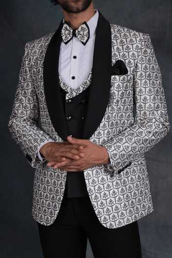 Buy ZOOP MEN White Jacquard, Rayon, Cotton Intricate Embroidered Suit Set Online at Aza Fashions Buy_ZOOP MEN_White Jacquard, Rayon, Cotton Intricate Embroidered Suit Set _Online_at_Aza_Fashions