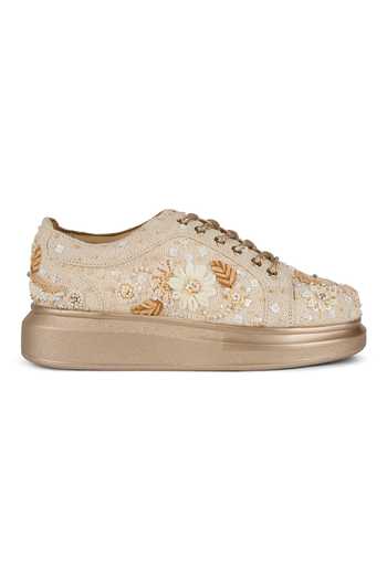 Buy Anaar Beige Meadow Days Classic Sneakers Online at Aza Fashions Buy_Anaar_Beige Meadow Days Classic Sneakers _Online_at_Aza_Fashions