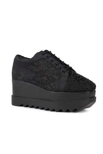 Shop Anaar Black Nazakat Wedge Sneakers Online at Aza Fashions Shop_Anaar_Black Nazakat Wedge Sneakers _Online_at_Aza_Fashions