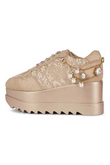 Shop_Anaar_Gold Memsahib Wedge Sneakers _Online_at_Aza_Fashions
